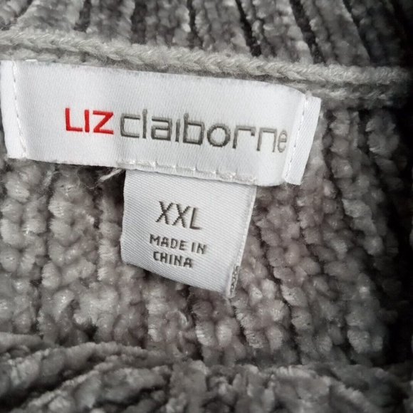 Liz Claiborne Womens Sweater Turtleneck Green XXL Soft Stretch Sweatshirt - Picture 10 of 11